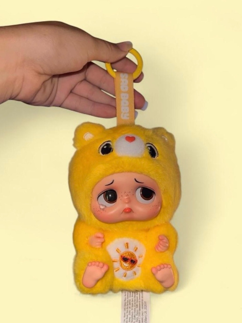 Sad Baby Care Bear Funshine Keychain